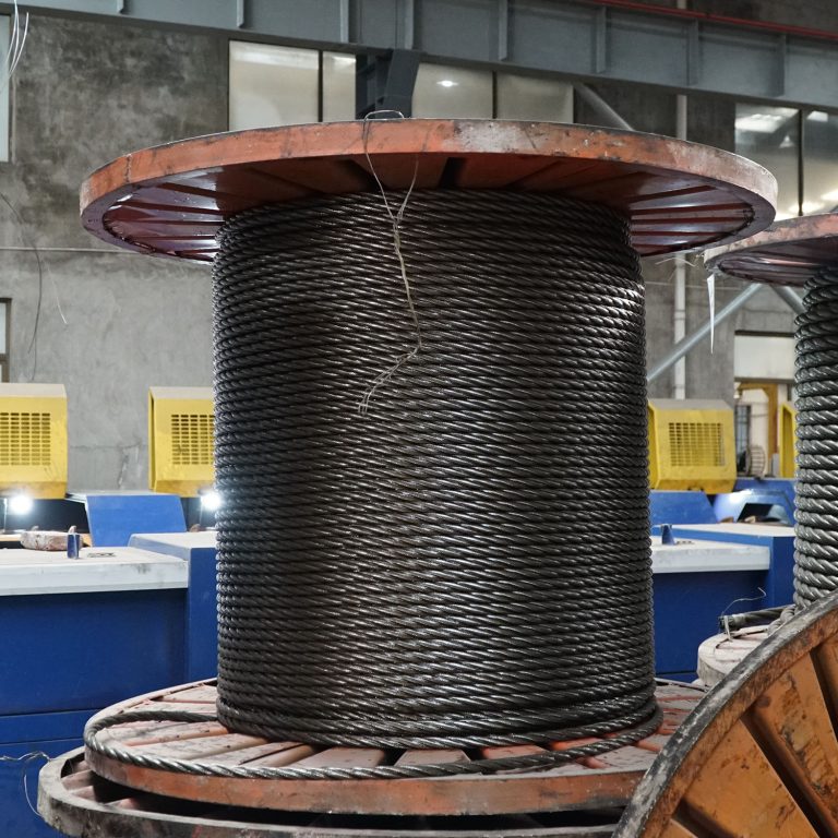 Steel wire rope for overhead crane runway systems