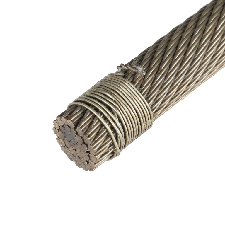 staaldraad kabelschaar, 1/8 gegalvaniseerde staaldraad gevlochten kabel met 2 lussen