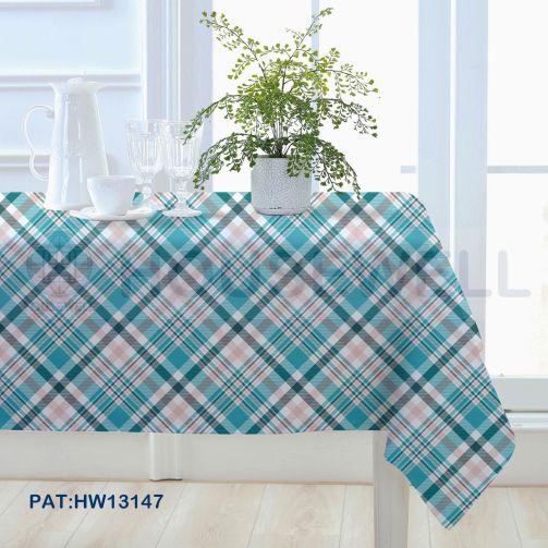 Printed Premium PEVA Tablecloth, Water Repellent, Heavy Duty