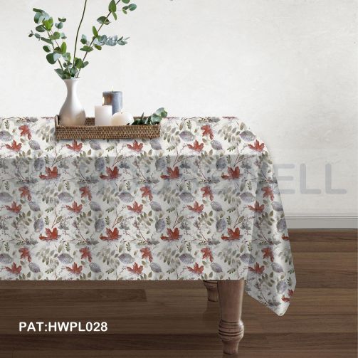 Jacquard Fabric Tablecloth, Easy to Clean, Mildew Resistant , Heavy Duty