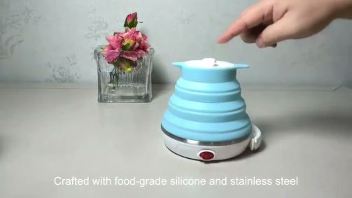 Ấm đun nước điện có thể gập lại bằng silicone chất lượng cao để sử dụng hàng ngày Công ty Trung Quốc, thiết kế ấm đun nước gấp Giá, ấm đun nước du lịch rẻ nhất Nhà sản xuất Trung Quốc, Ấm đun nước điện có thể gập lại điện áp kép cho kỳ nghỉ Nhà sản xuất