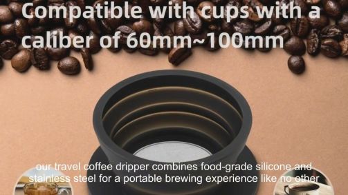 Gotero de café a la venta, el mejor fabricante, cafetera para una sola taza, cafetera plegable para verter sobre China