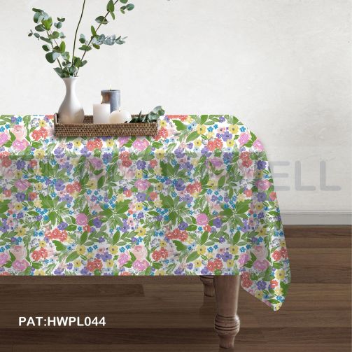 Printed Vinyl with Flannel Back Tablecloths, Easy maintenance, Eco-Friendly